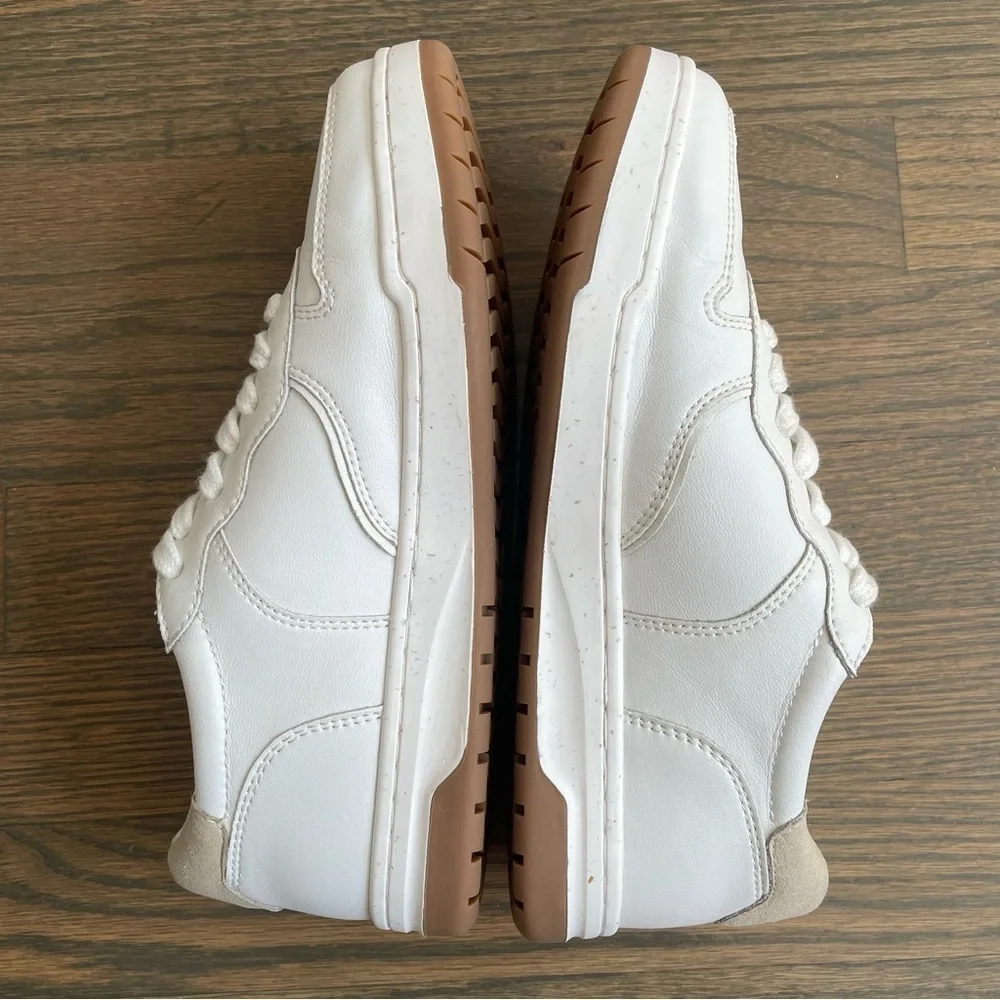Madewell Court Sneakers in White Leather Ivory Multi - Picture 7 of 14